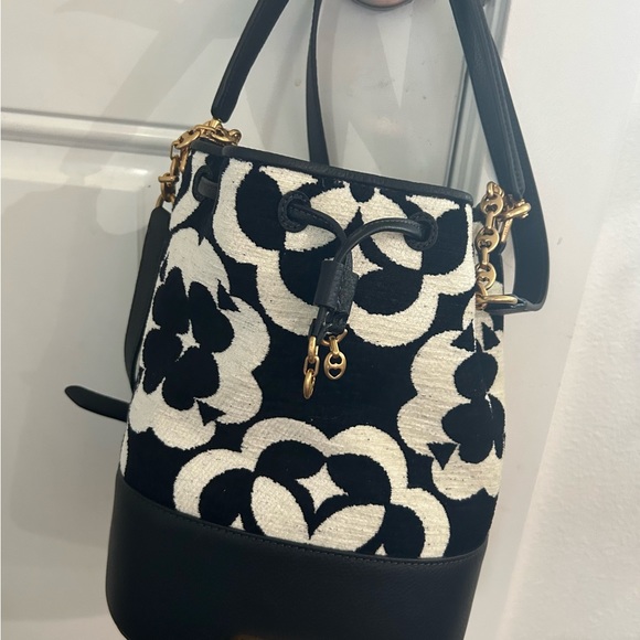 Kate Spade Monogram Flower Bucket Bag - Picture 3 of 8